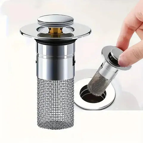 Avtoit | Stainless Steel Pop-Up Drain Strainer for Effortless Clog Prevention