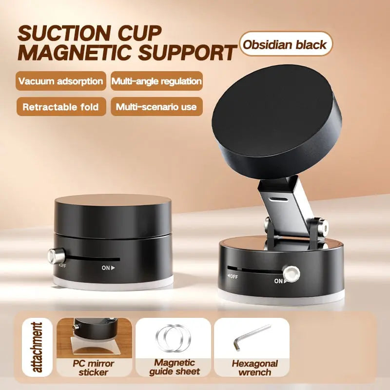 Avtoit | Foldable Magnetic Phone Holder with Strong Vacuum Adhesion