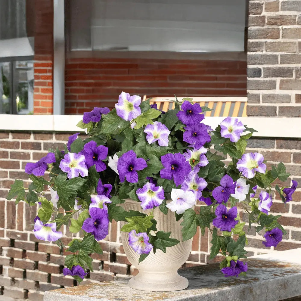 Avtoit | Artificial Spring Petunias made of Silk – Perfect for Calm Home Accents