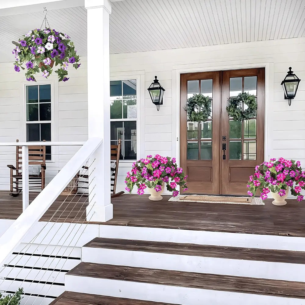 Avtoit | Artificial Spring Petunias made of Silk – Perfect for Calm Home Accents