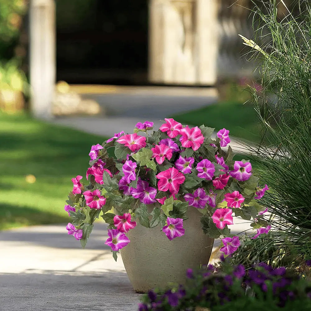 Avtoit | Artificial Spring Petunias made of Silk – Perfect for Calm Home Accents