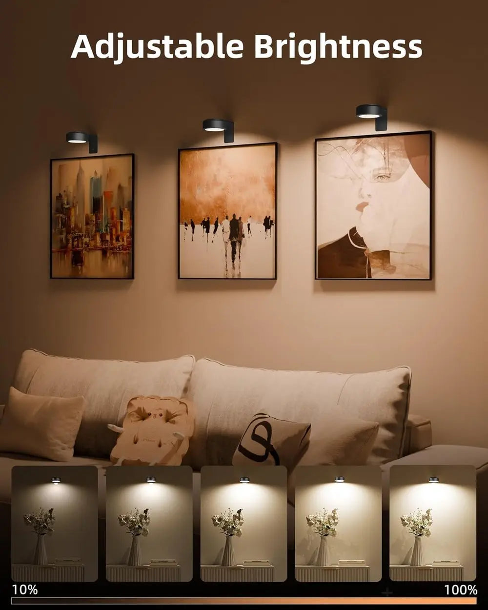 Avtoit | Magnetic LED Picture Light – Cordless, Dimmable & Rechargeable