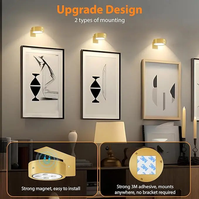 Avtoit | Magnetic LED Picture Light – Cordless, Dimmable & Rechargeable