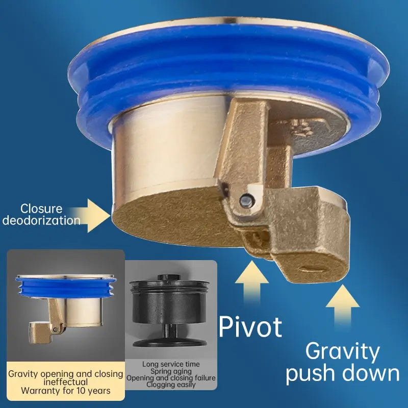 Avtoit | Brass drain core – Odor stopper & hair strainer for floor drains