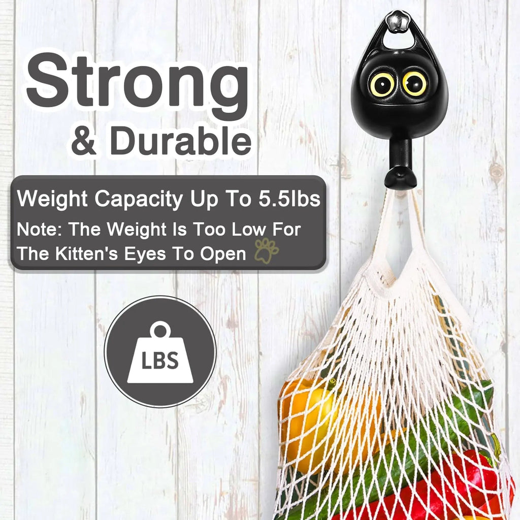 Avtoit | Self-adhesive Cat Hooks – Cute, Sturdy & No Drilling