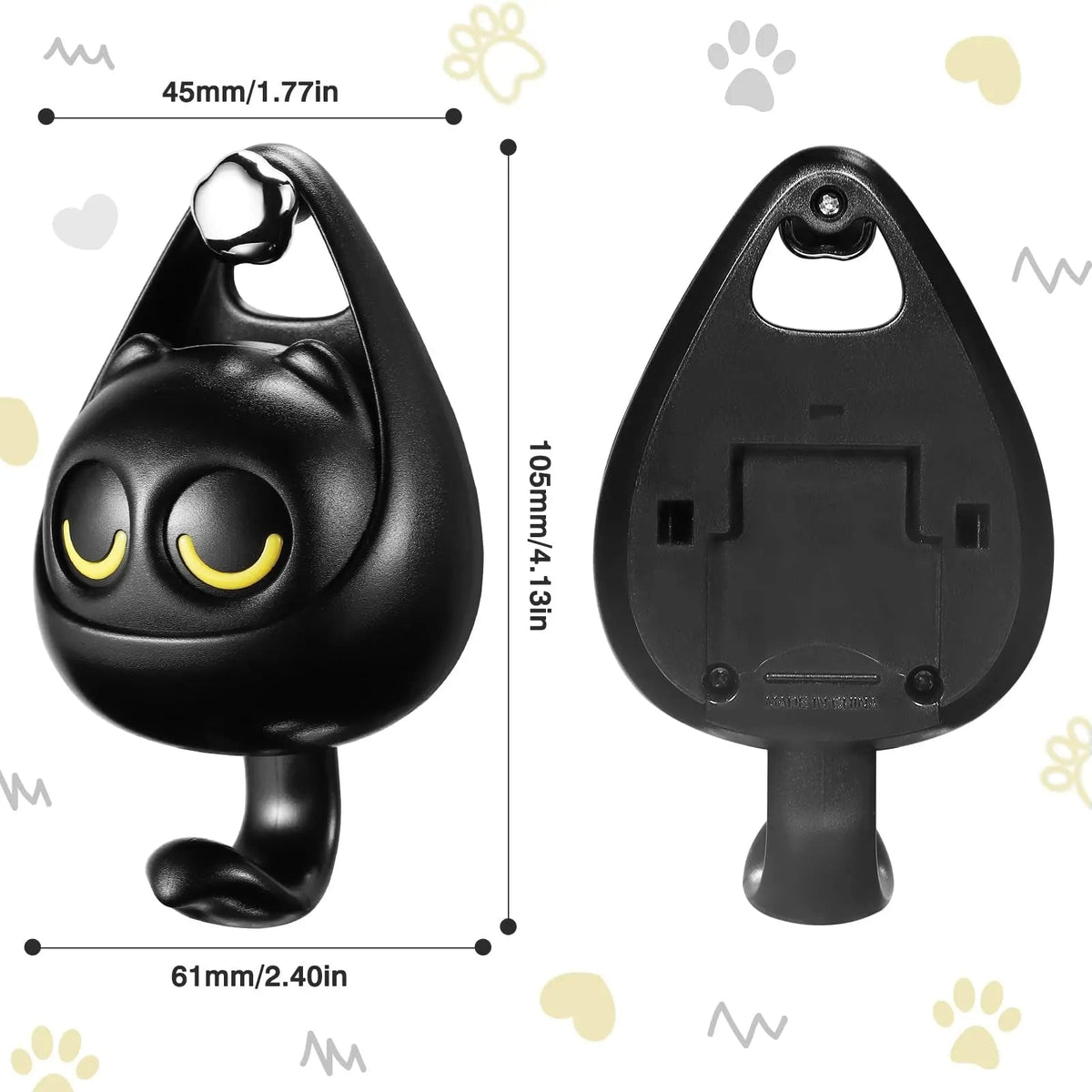 Avtoit | Self-adhesive Cat Hooks – Cute, Sturdy & No Drilling