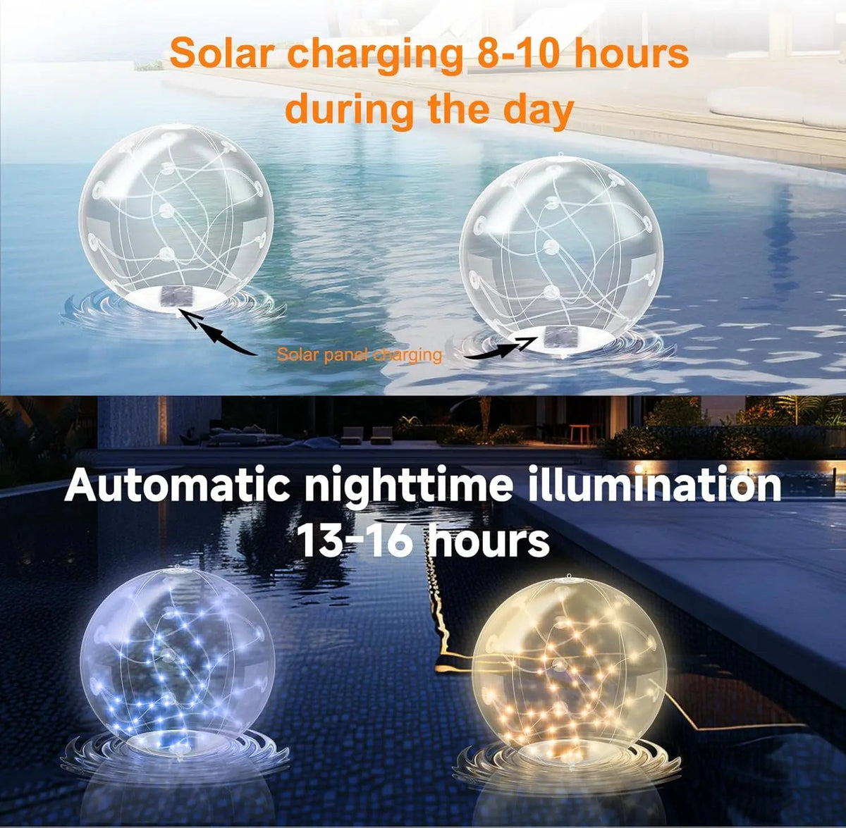 Avtoit | Solar Floating Pool Lights – Waterproof & Color Changing