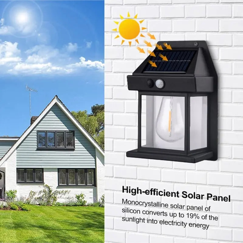 Avtoit | Solar wall light for outdoor use – With motion sensor & twilight automation