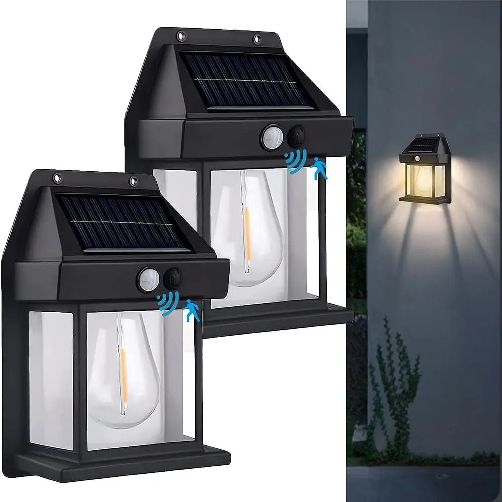 Avtoit | Solar-powered LED outdoor wall light – Perfect for gardens, patios, garages, and entrances