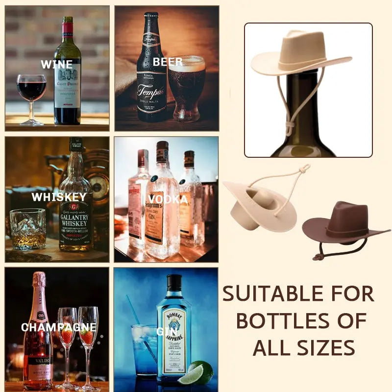 Avtoit | Wine Bottle Stopper in Cowboy Hat Design – Tight, Stylish & Original
