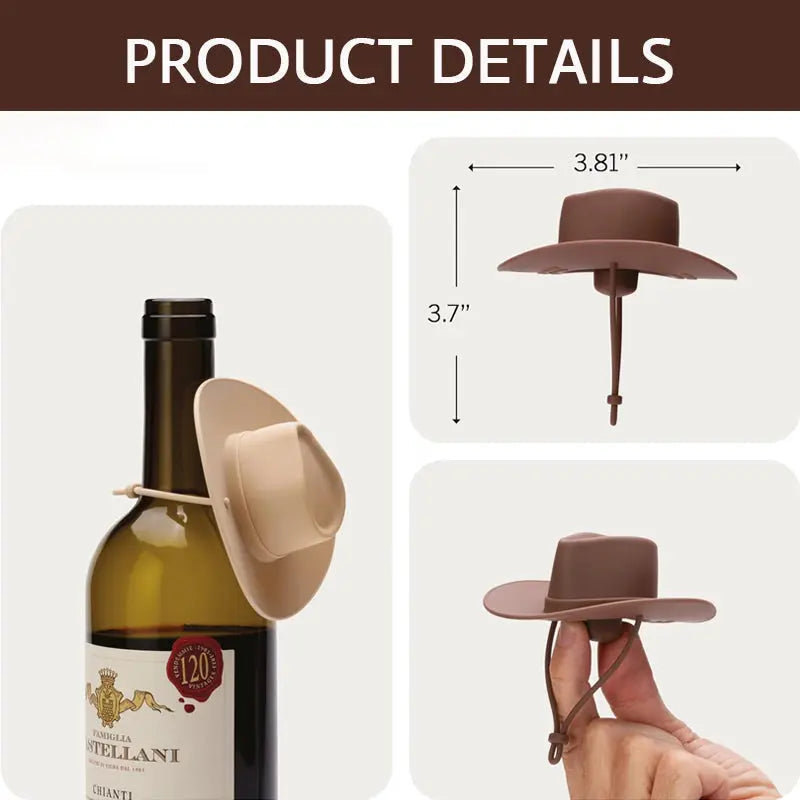 Avtoit | Wine Bottle Stopper in Cowboy Hat Design – Tight, Stylish & Original