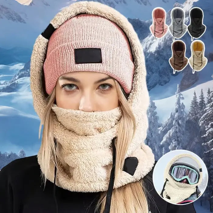 Avtoit | Windproof Sherpa Hooded Ski Mask for Ultimate Cold PRedection