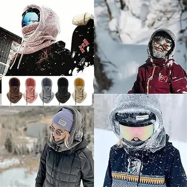 Avtoit | Windproof Sherpa Hooded Ski Mask for Ultimate Cold PRedection