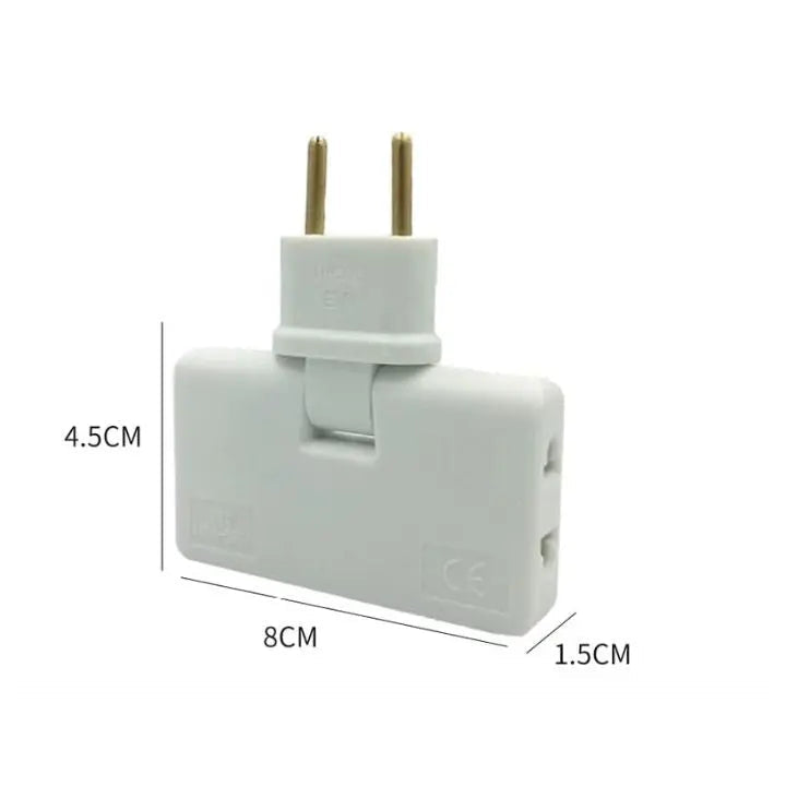 Avtoit | 180° Redatable Compact 3-Way Socket Adapter