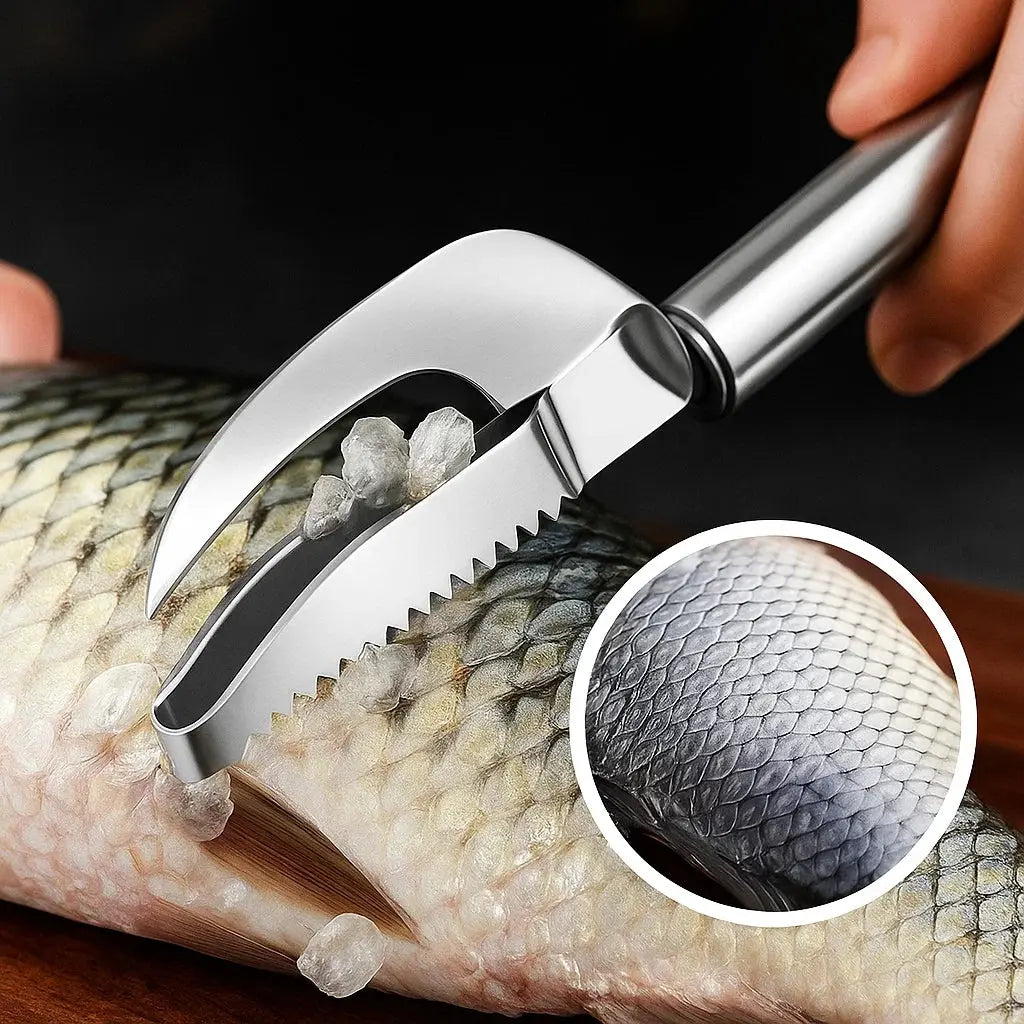 Avtoit | 3-in-1 Fish scaler made of stainless steel