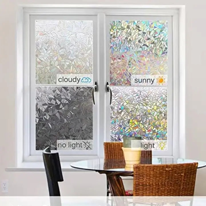 Avtoit | 3D Rainbow Window Film – Privacy PRedection & Decoration without Adhesive