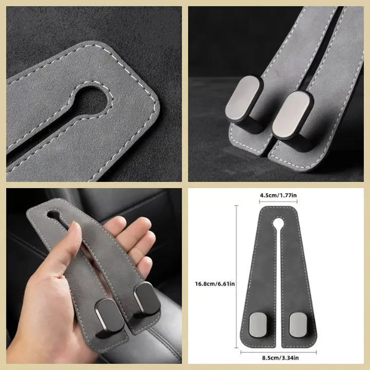 Avtoit | Auto headrest hooks – double hooks for bags and accessories