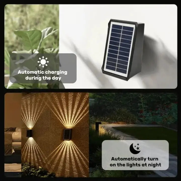 Avtoit | Modern Solar LED Wall Light - Waterproof & Automatic