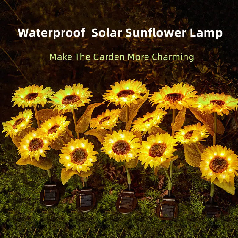 Avtoit | Solar-powered sunflower light for the garden