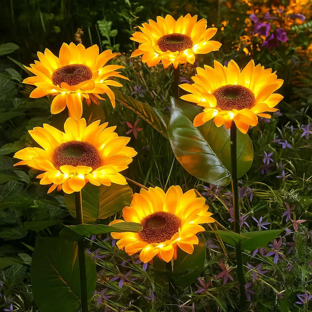 Avtoit | Solar-powered sunflower light for the garden
