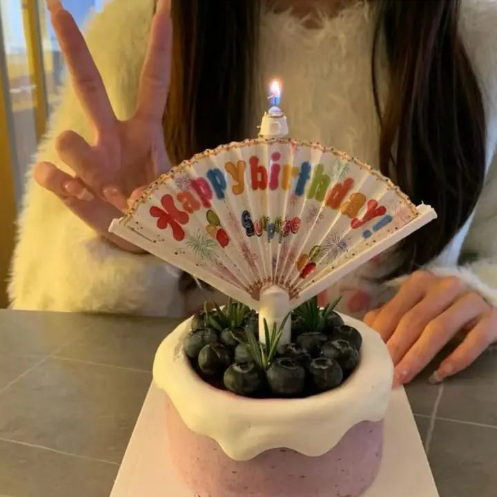 Avtoit | Surprise Pop-up Fan Candle Topper