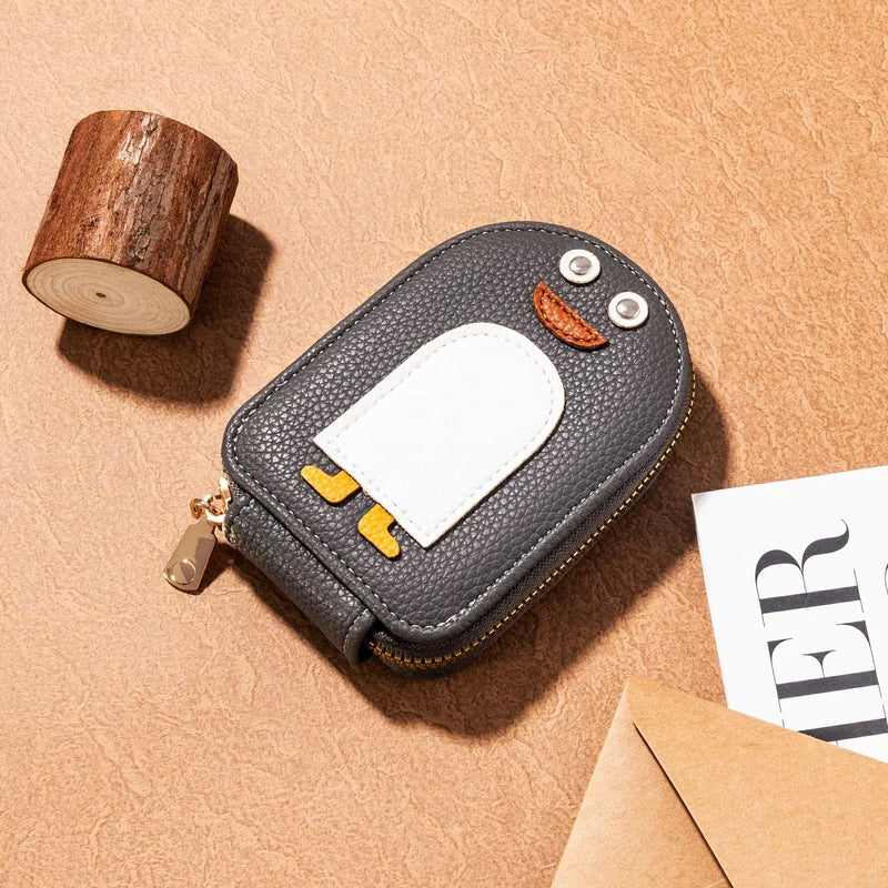 Avtoit | Cute Penguins PU Credit Card Coin Purse