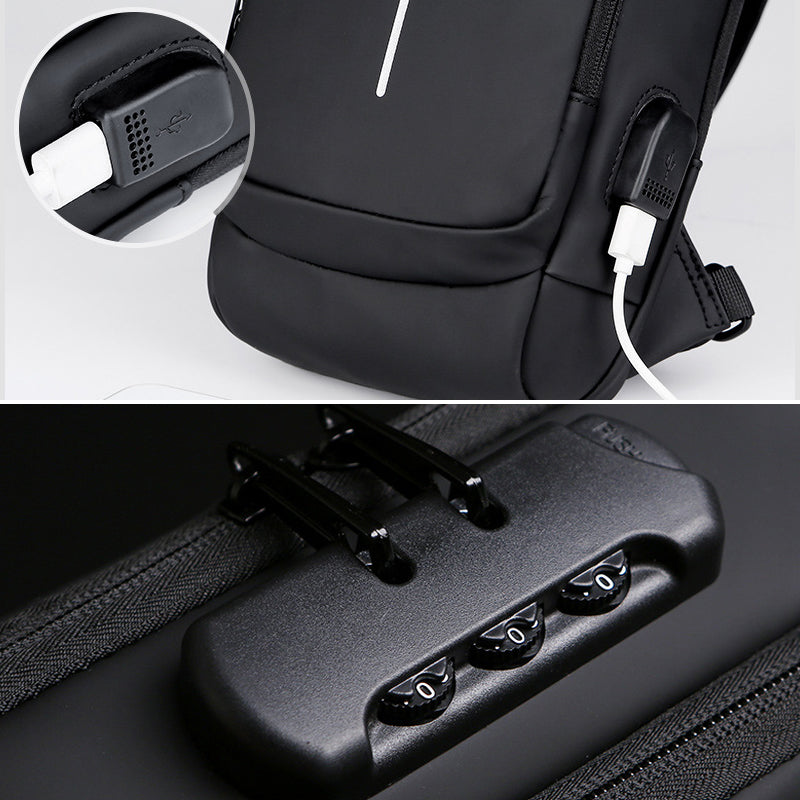 Avtoit | Theft-proof shoulder bag with USB charging port