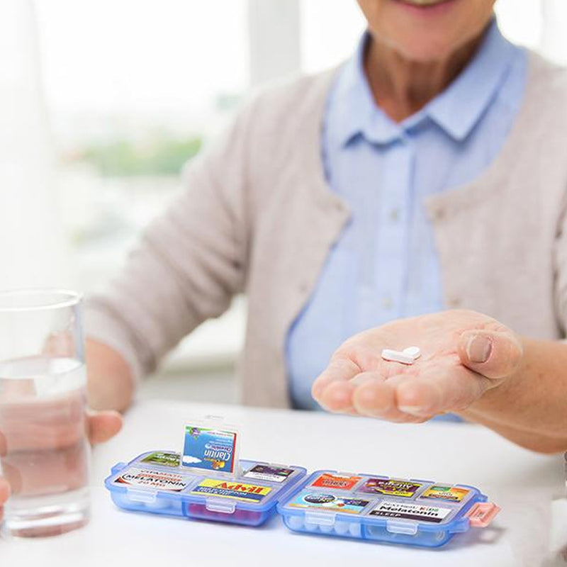 Avtoit | Travel Pill Organizer Box (161 Labels for Customization)