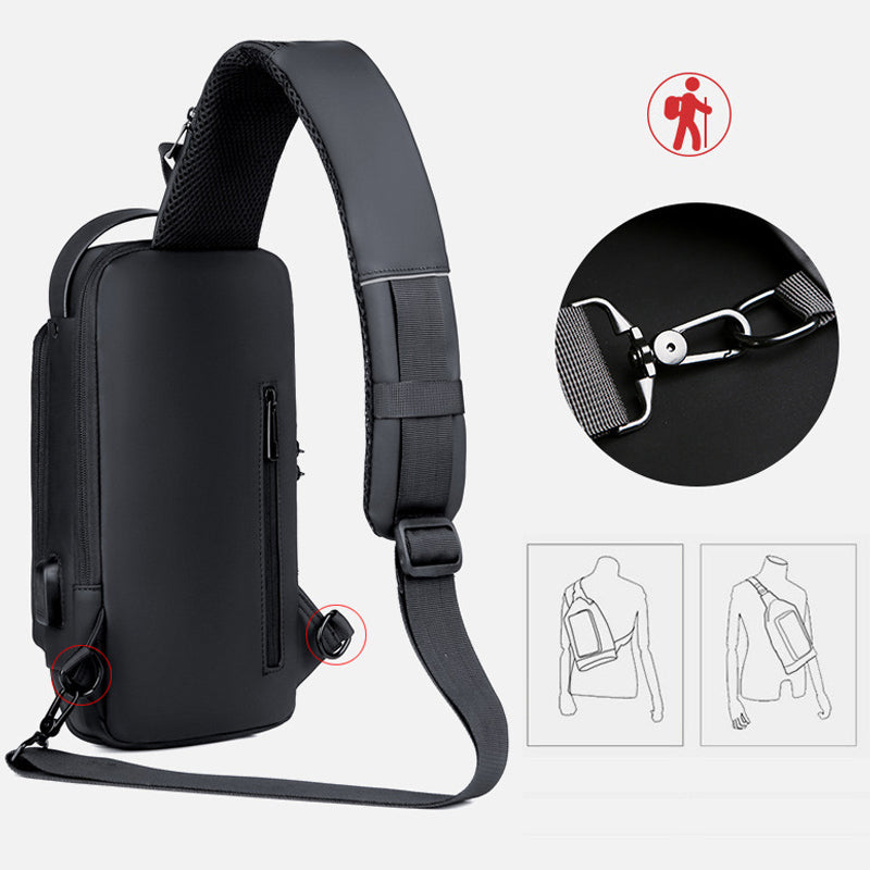 Avtoit | Theft-proof shoulder bag with USB charging port
