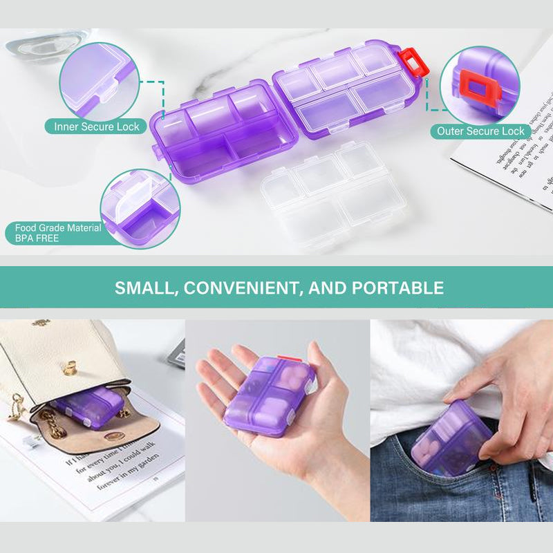 Avtoit | Travel Pill Organizer Box (161 Labels for Customization)