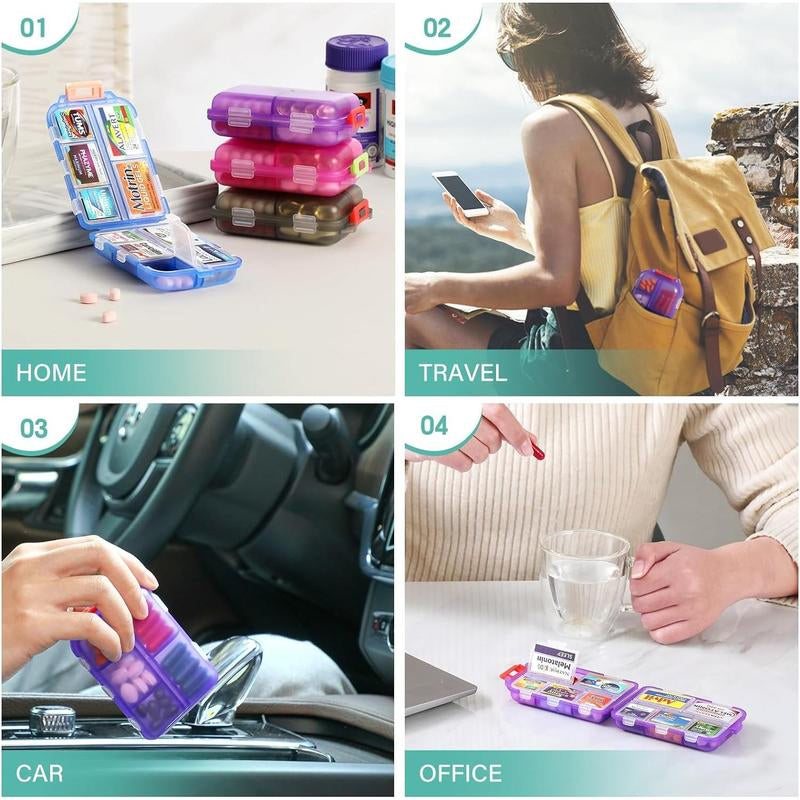 Avtoit | Travel Pill Organizer Box (161 Labels for Customization)