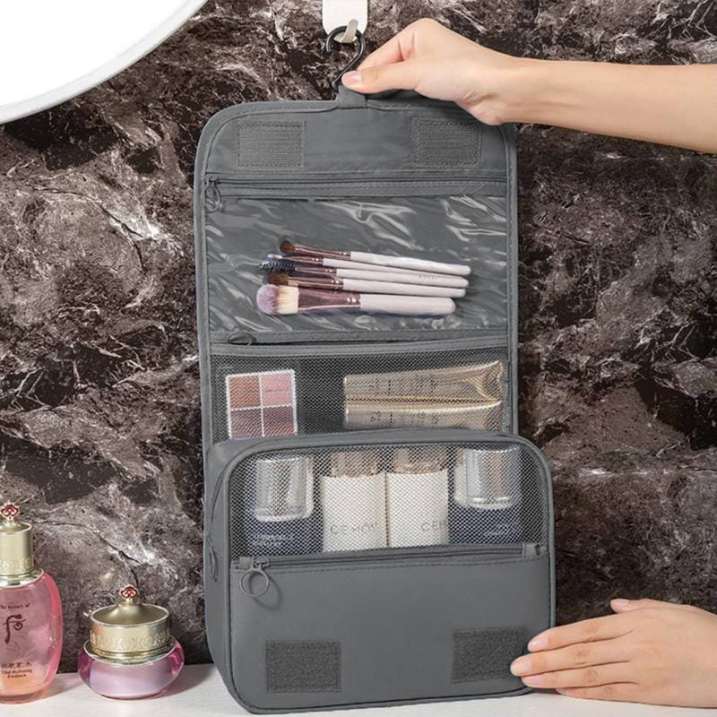 Hanging Water-Resistant Toiletry Bag for Travel Organization