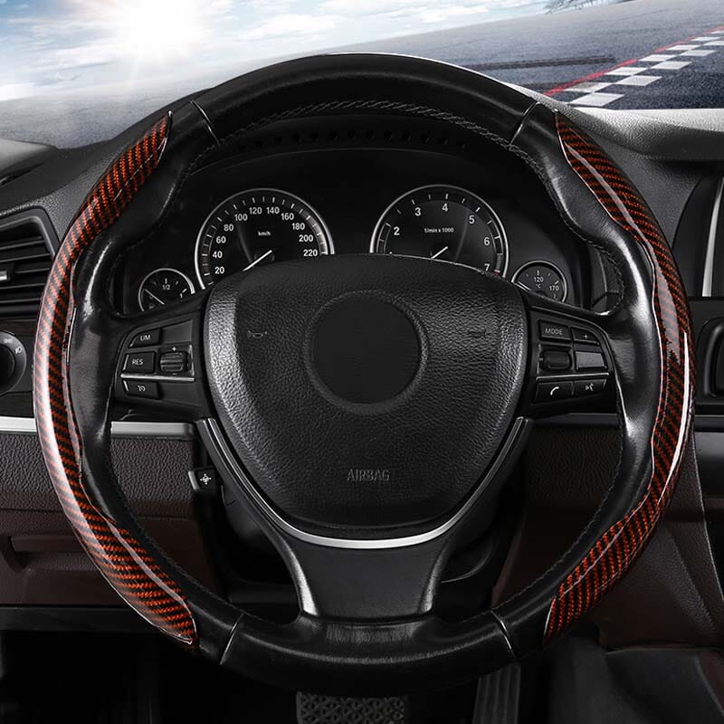 Avtoit | Universal Laser Carbon Fiber Pattern Steering Wheel Cover