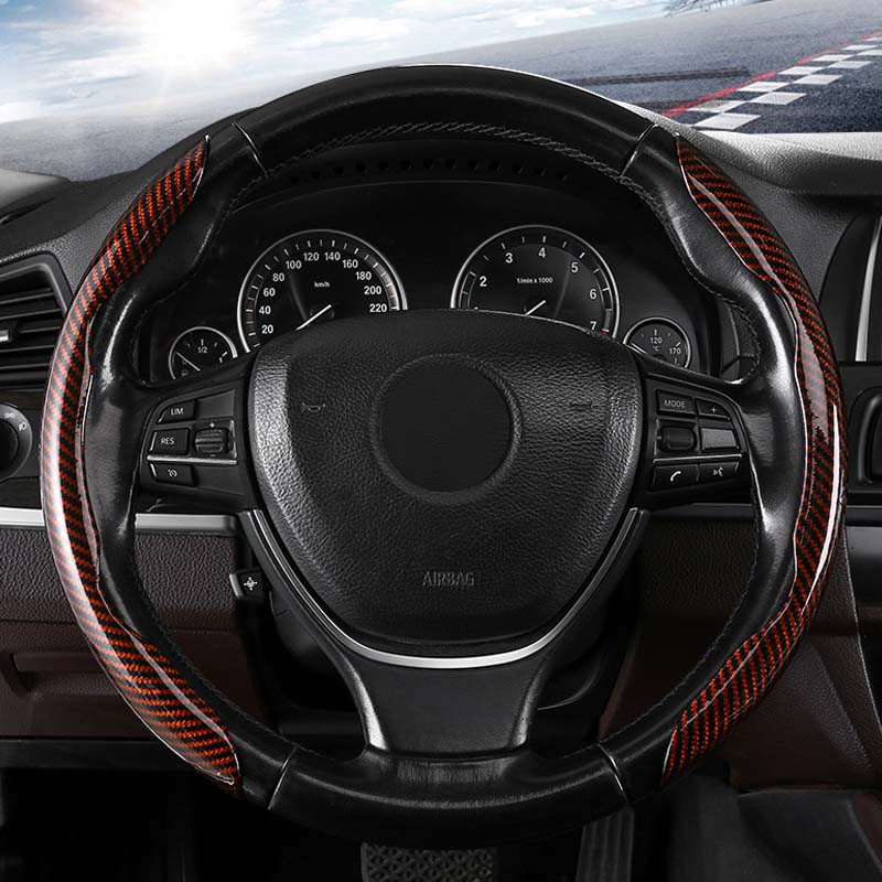 Avtoit | Universal Laser Carbon Fiber Pattern Steering Wheel Cover