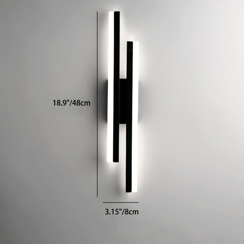 Avtoit | LuxLine Modern LED Wall Lamp | Minimalist Design | Iron & Acrylic | Dimmable Light