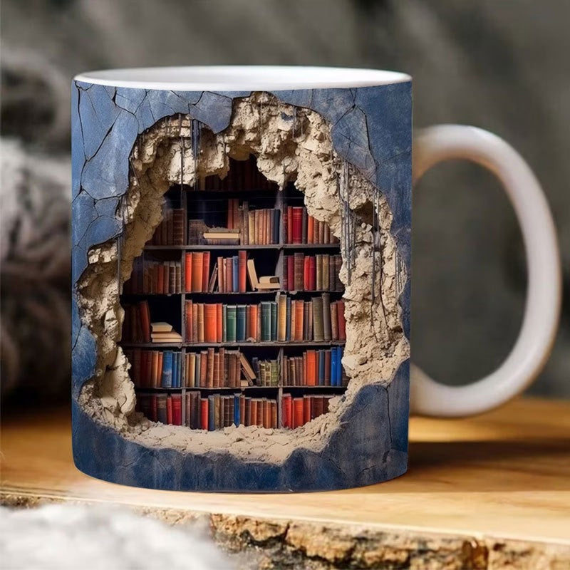 Avtoit | 3D Bookshelf Mug