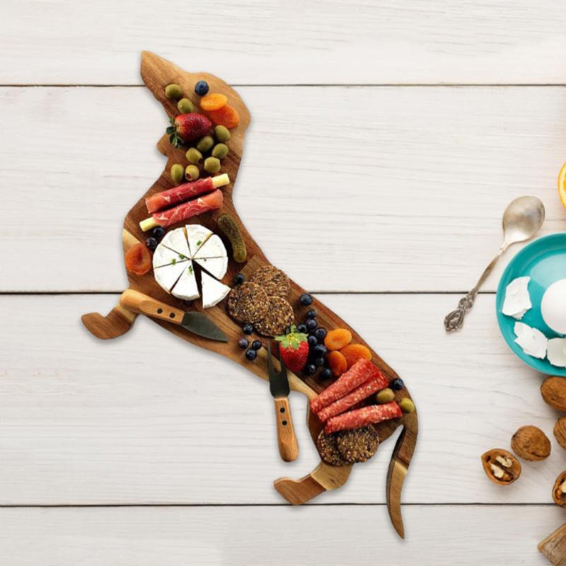 Avtoit | Wooden Dachshund Dog Serving Tray