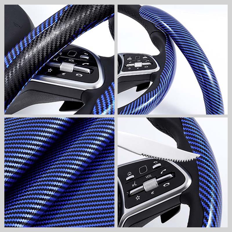Avtoit | Universal Laser Carbon Fiber Pattern Steering Wheel Cover