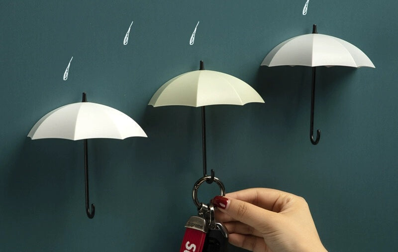 Avtoit | Cute Umbrella Wall Hook - No-Drill Key & Coat Hanger