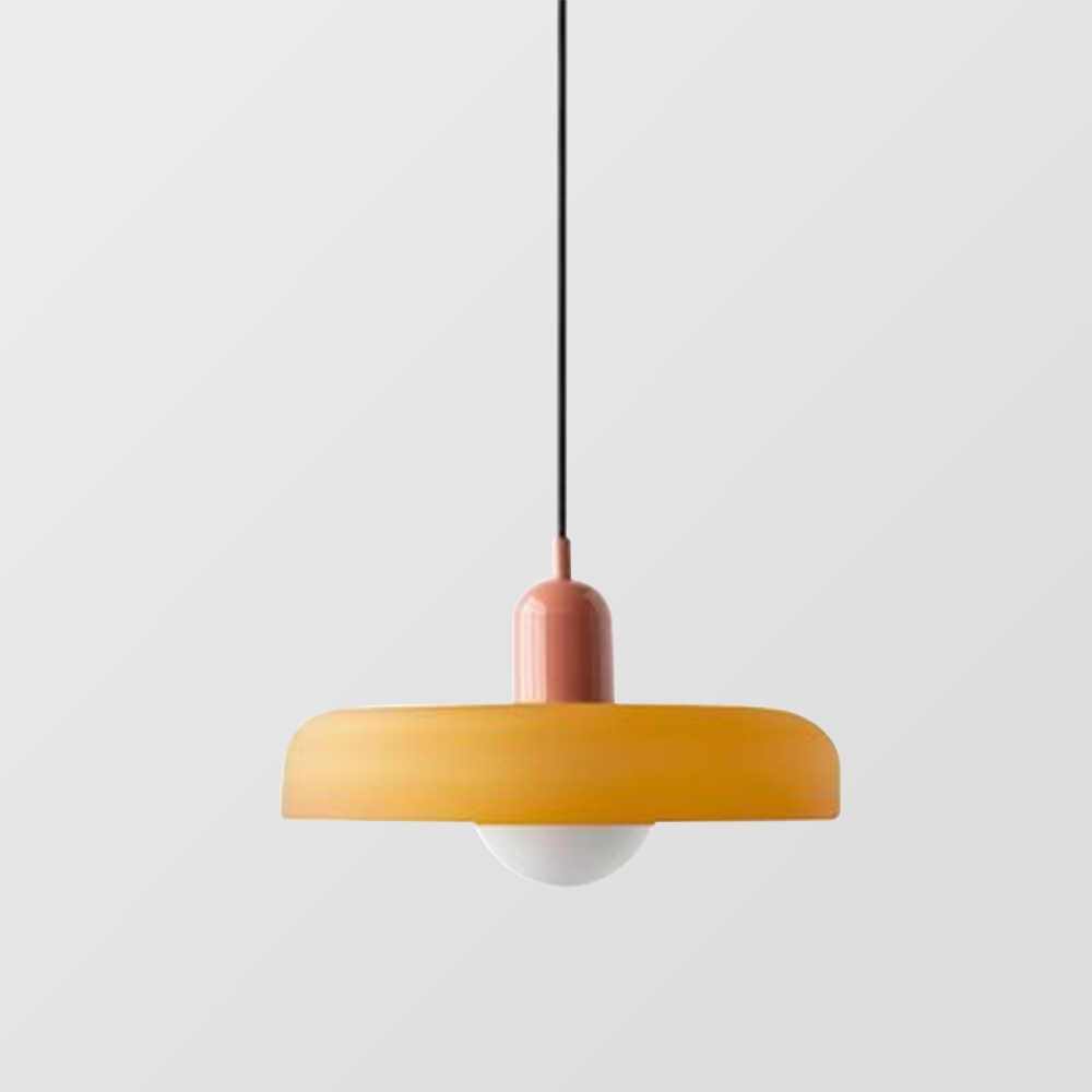 Avtoit | Coloured Glass Pendant Light – Elegant Bauhaus-Style Hanging Lamp for Living Room & Dining Area