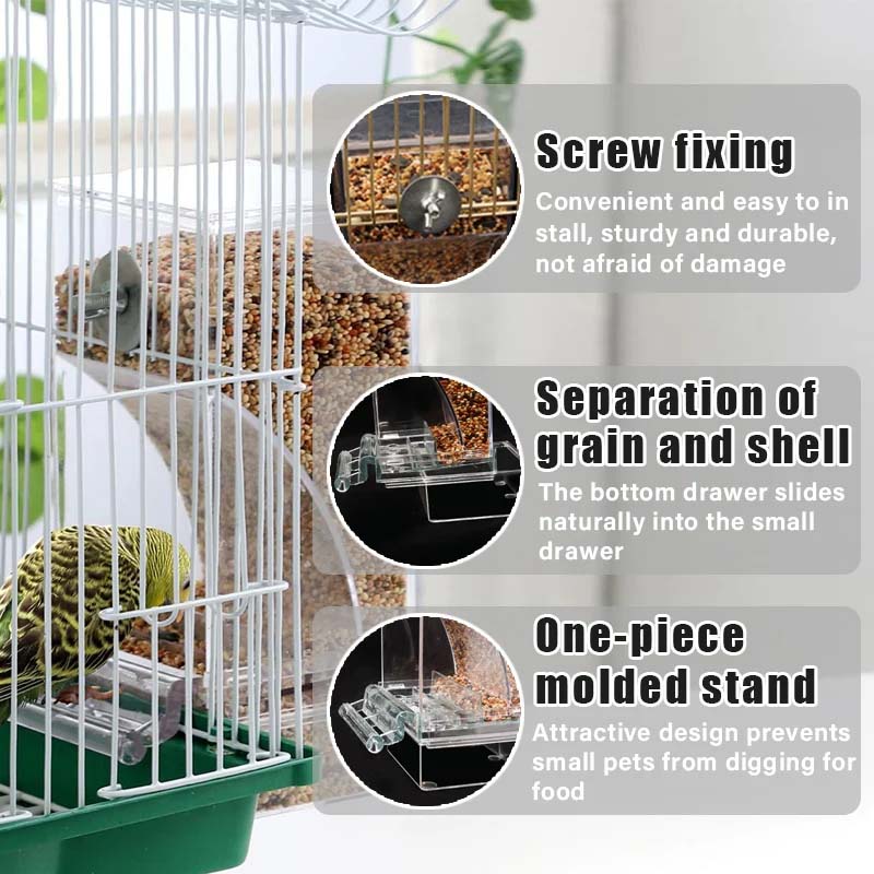 Avtoit | Automatic transparent bird feeder without spills