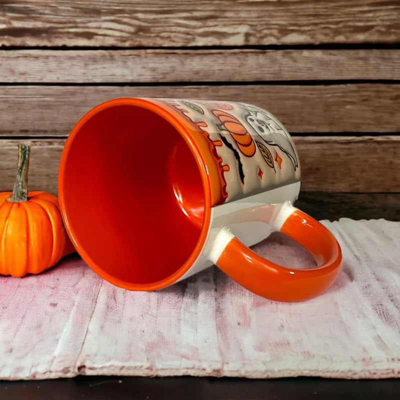 Avtoit | Pumpkin Coffee Mug with Ghost