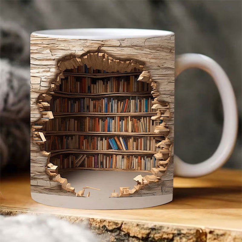 Avtoit | 3D Bookshelf Mug