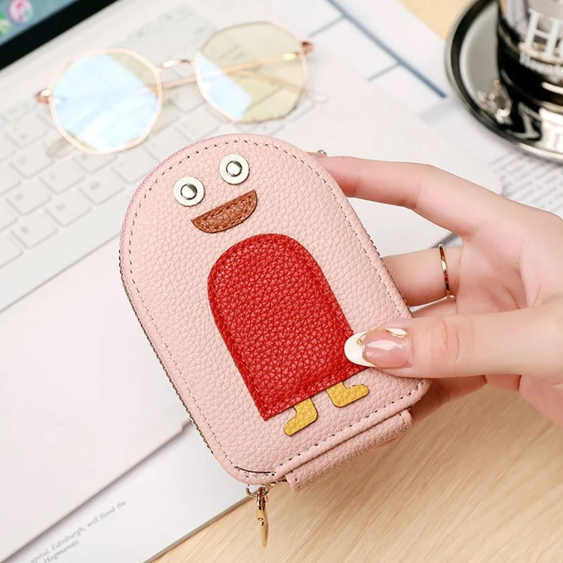 Avtoit | Cute Penguins PU Credit Card Coin Purse