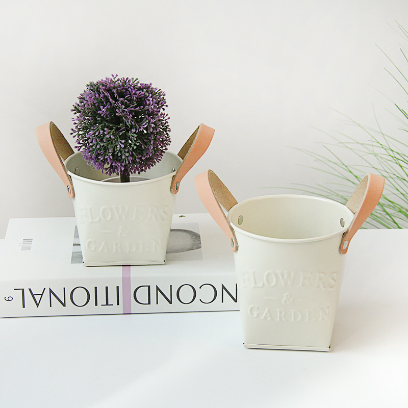 Avtoit | Decorative plant pots with leather handles – flower pots for home and garden
