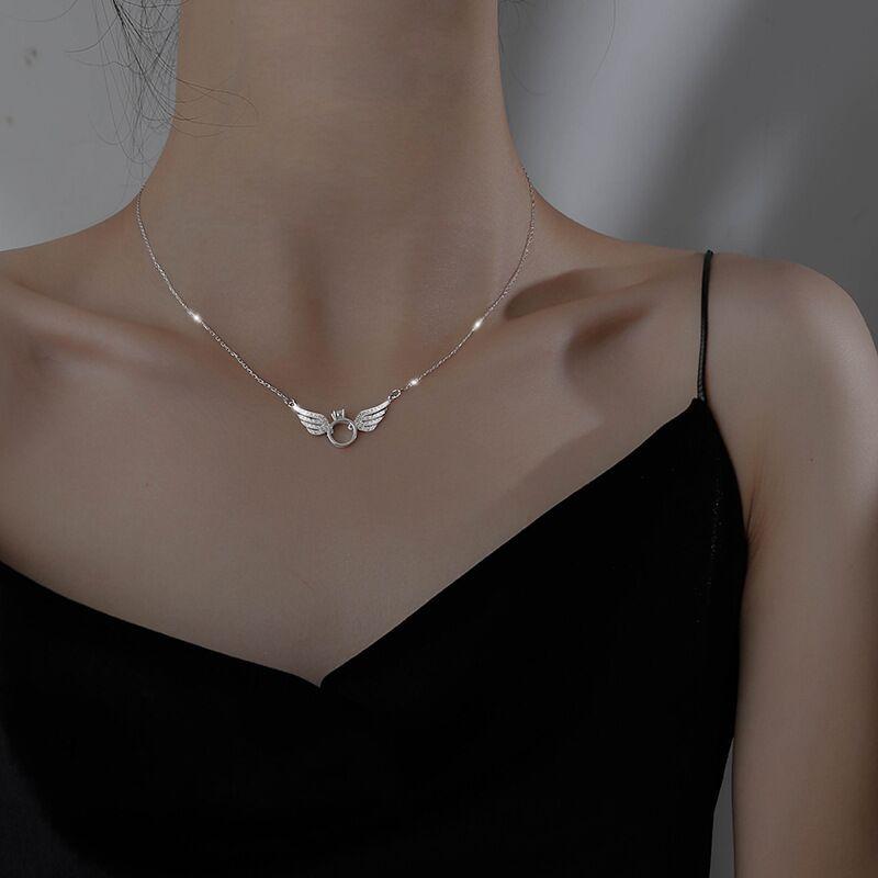 Avtoit | Sterling Silver Angel Wing Necklace