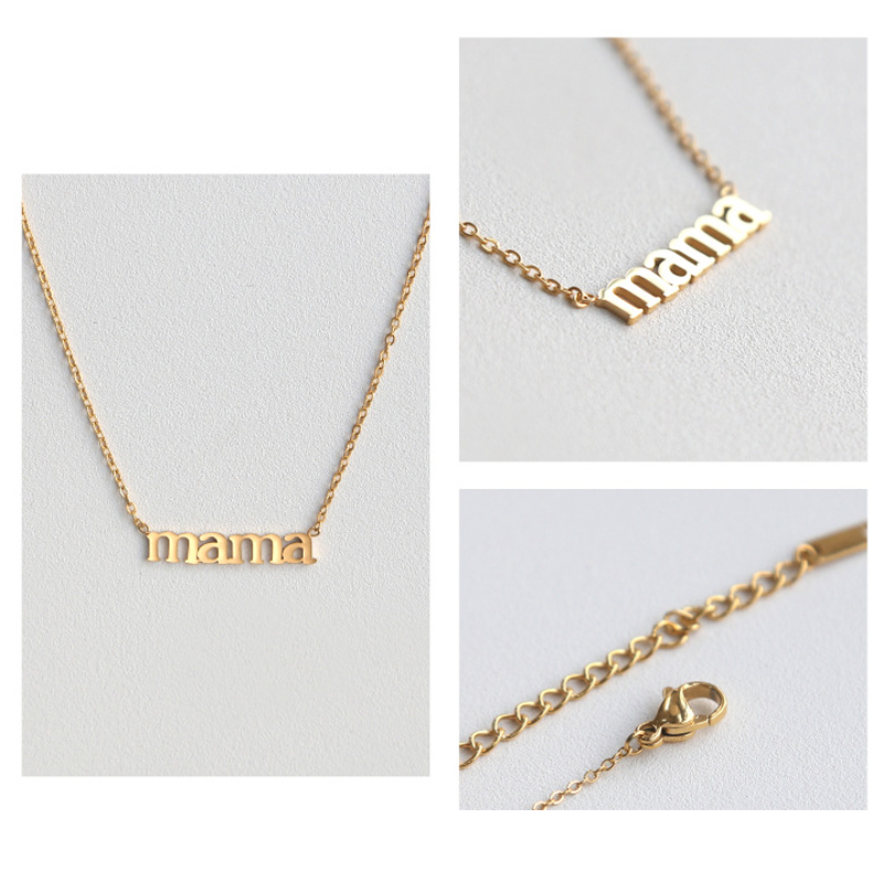 Avtoit | Letter "mama" Pendant Necklace