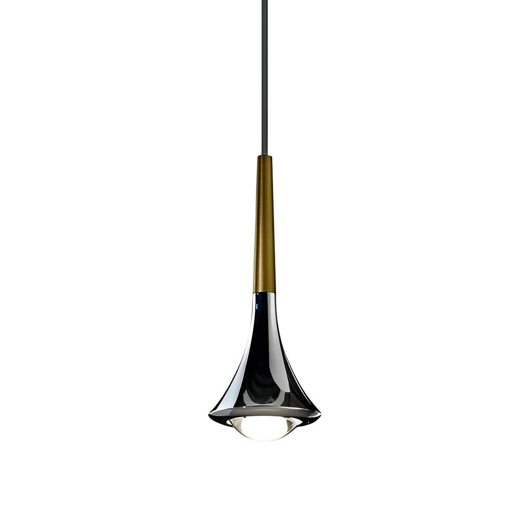 Avtoit | LumiDrop Nordic Design Pendant Light | Drop Shape | Elegant LED Light for Dining Room & Living Room | In Black, Gold & Chrome