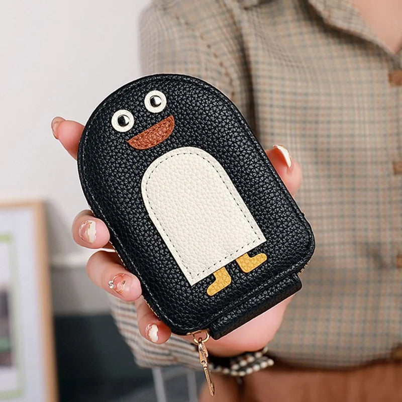 Avtoit | Cute Penguins PU Credit Card Coin Purse