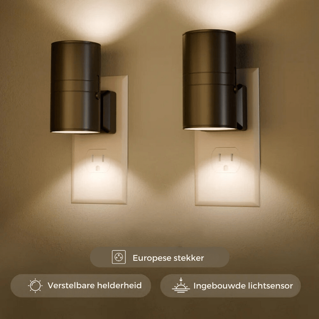 Avtoit | Alova LED Plug-In Wall Light – Dimmable Sensor Lamp for Hallways, Stairs & Bedrooms